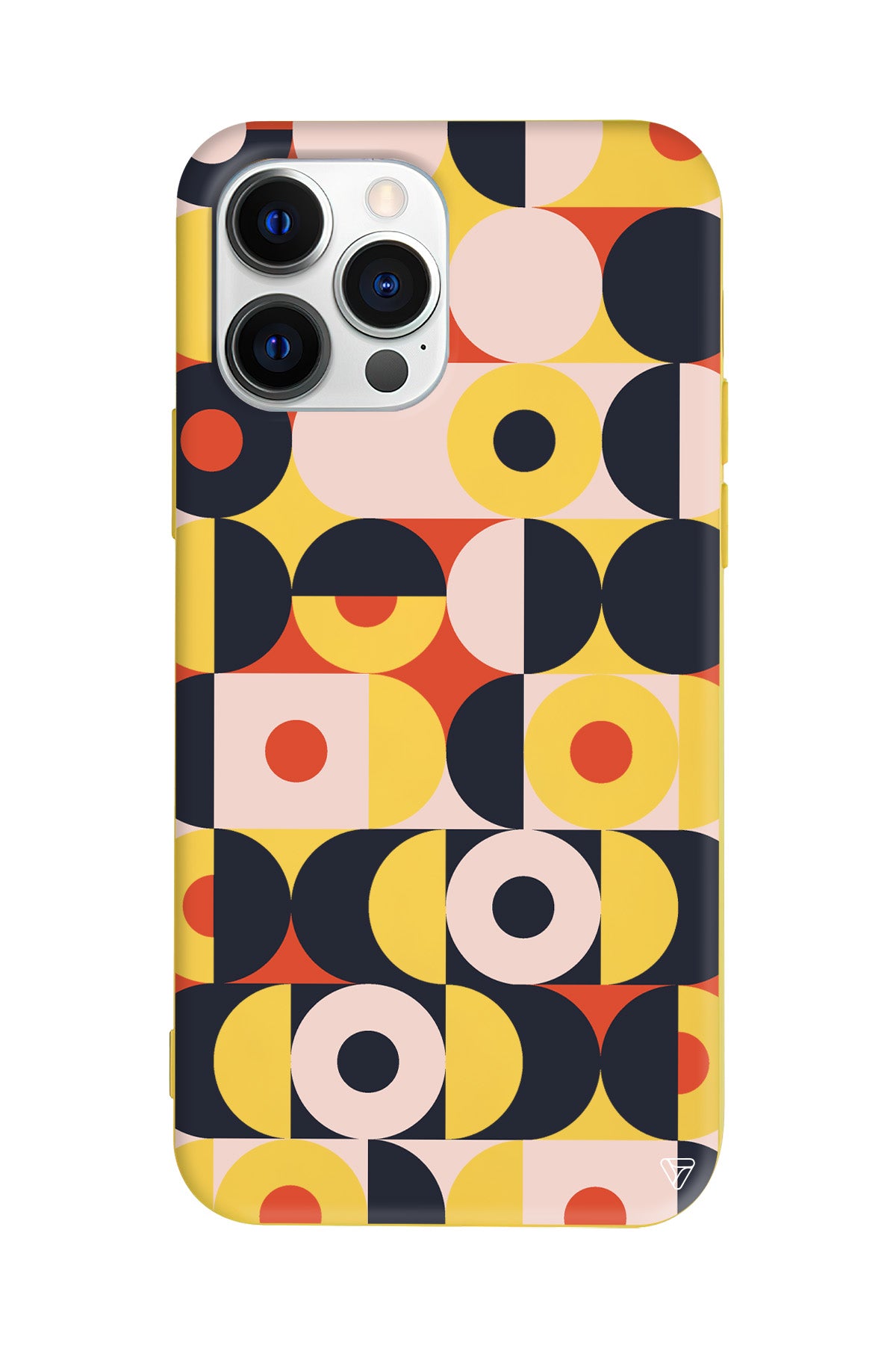 Abstract Desen Lansman Model İçi Kadife Silikon Telefon Kılıfı