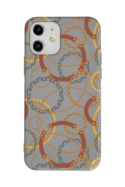 Taki Deseni Lansman Model İçi Kadife Silikon Telefon Kılıfı