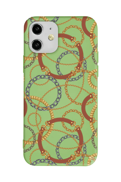 Taki Deseni Lansman Model İçi Kadife Silikon Telefon Kılıfı