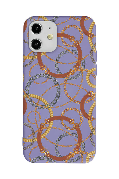 Taki Deseni Lansman Model İçi Kadife Silikon Telefon Kılıfı