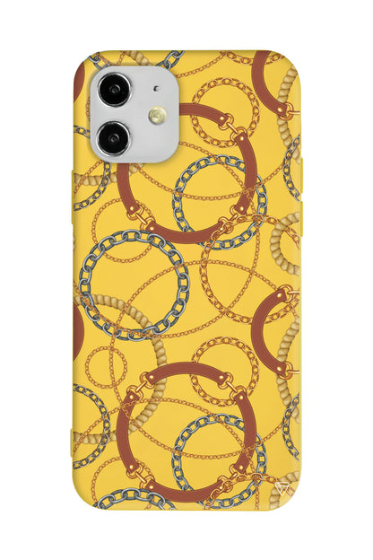 Taki Deseni Lansman Model İçi Kadife Silikon Telefon Kılıfı