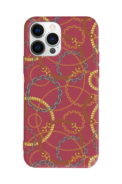 Taki Deseni Lansman Model İçi Kadife Silikon Telefon Kılıfı