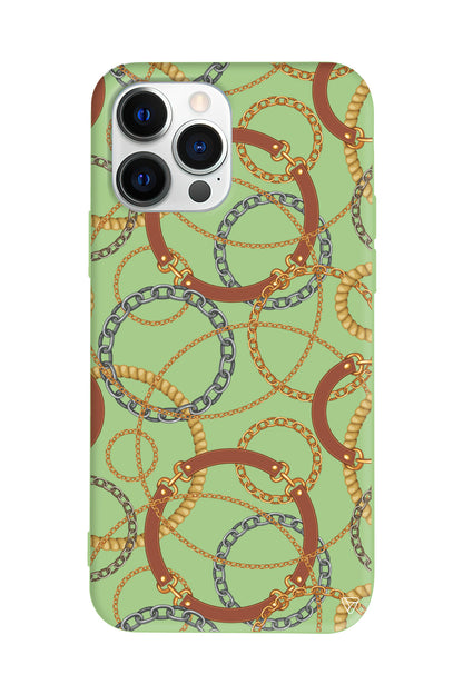 Taki Deseni Lansman Model İçi Kadife Silikon Telefon Kılıfı