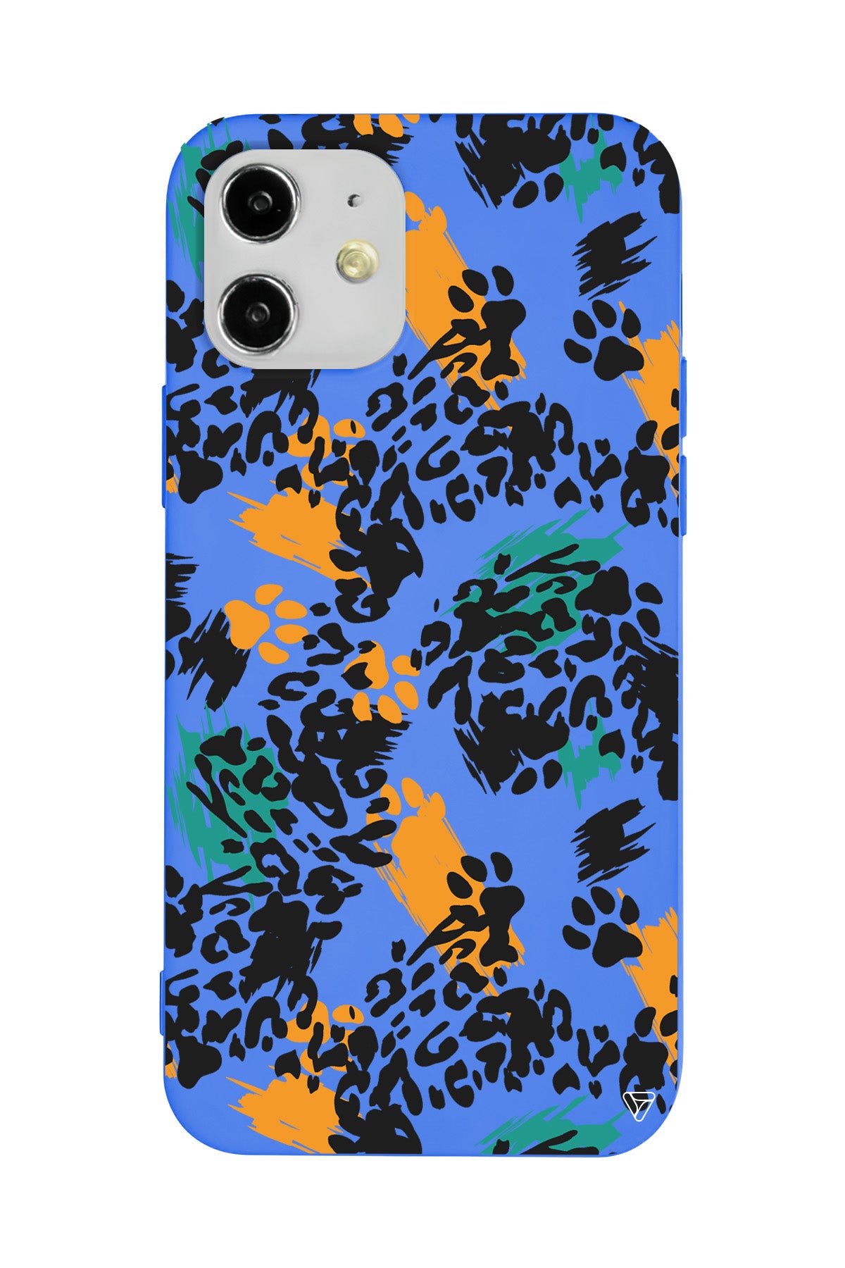 Abstract Leopar Lansman Model İçi Kadife Silikon Telefon Kılıfı