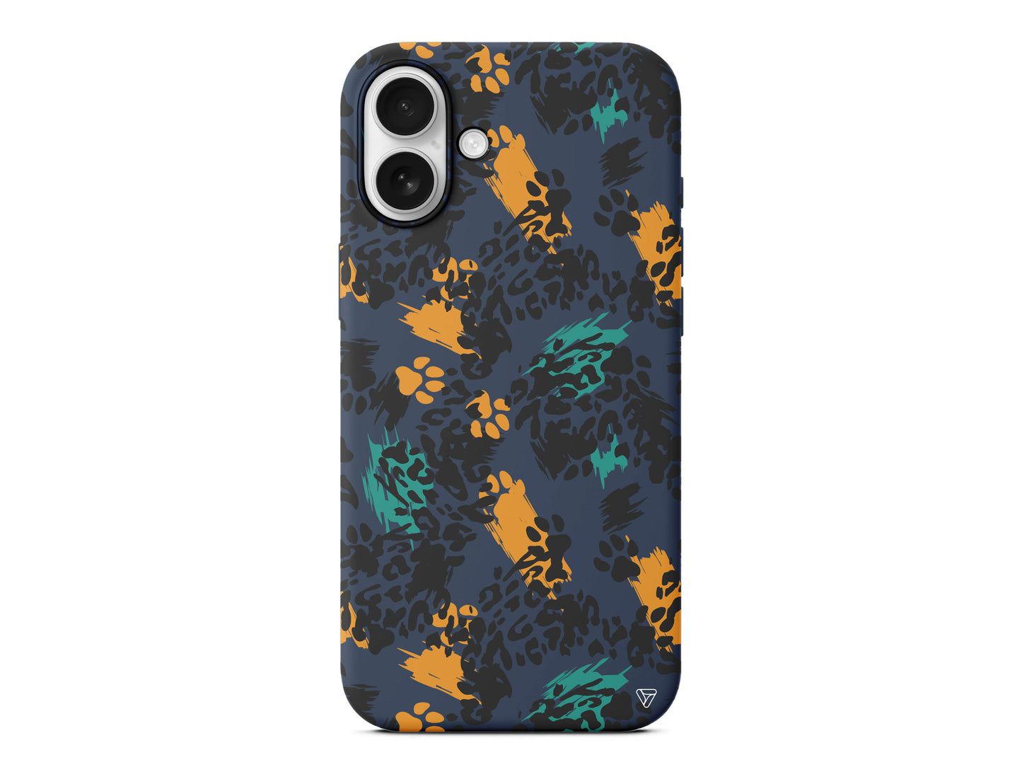 Abstract Leopar Lansman Model İçi Kadife Silikon Telefon Kılıfı