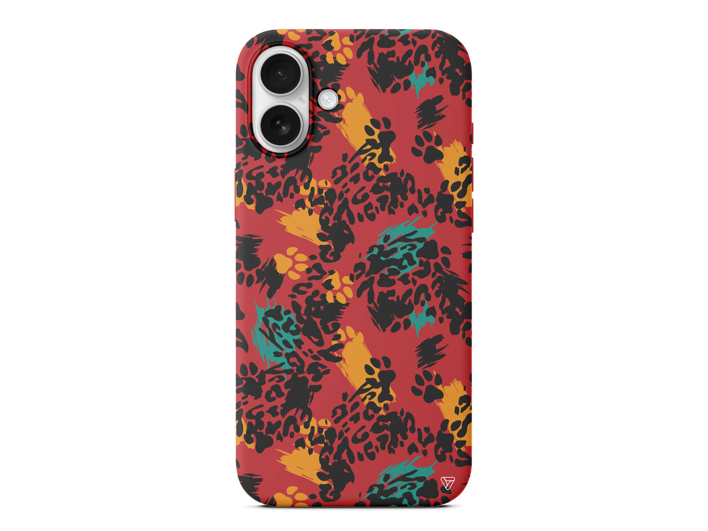 Abstract Leopar Lansman Model İçi Kadife Silikon Telefon Kılıfı – Plus Serisine Özel