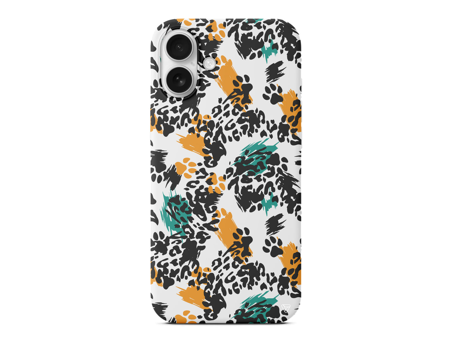 Abstract Leopar Lansman Model İçi Kadife Silikon Telefon Kılıfı – Plus Serisine Özel