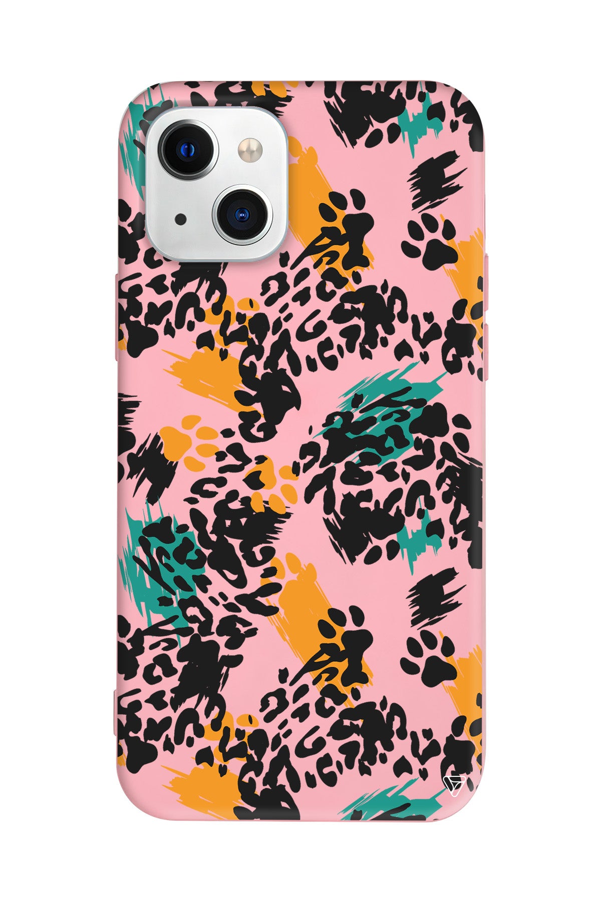 Abstract Leopar Lansman Model İçi Kadife Silikon Telefon Kılıfı – Plus Serisine Özel