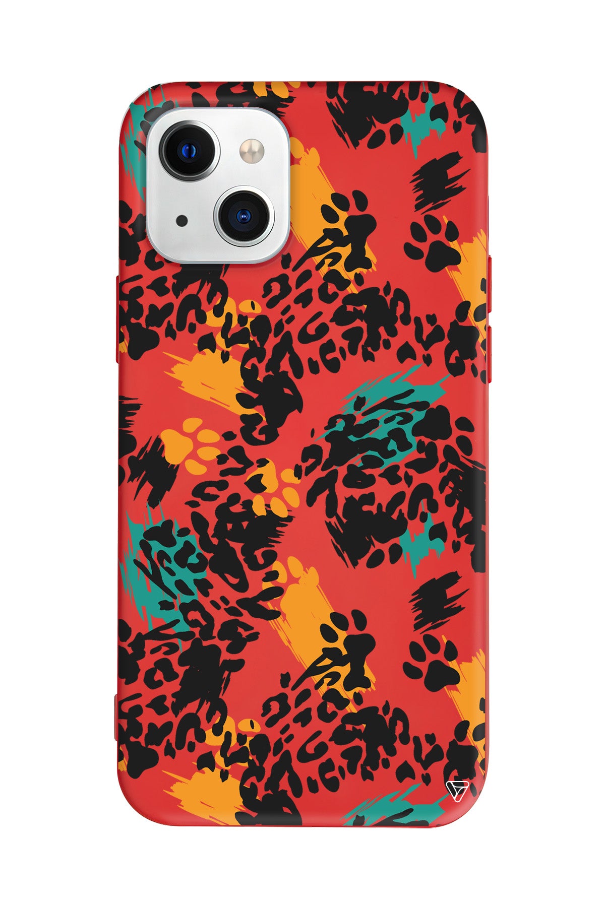 Abstract Leopar Lansman Model İçi Kadife Silikon Telefon Kılıfı – Plus Serisine Özel