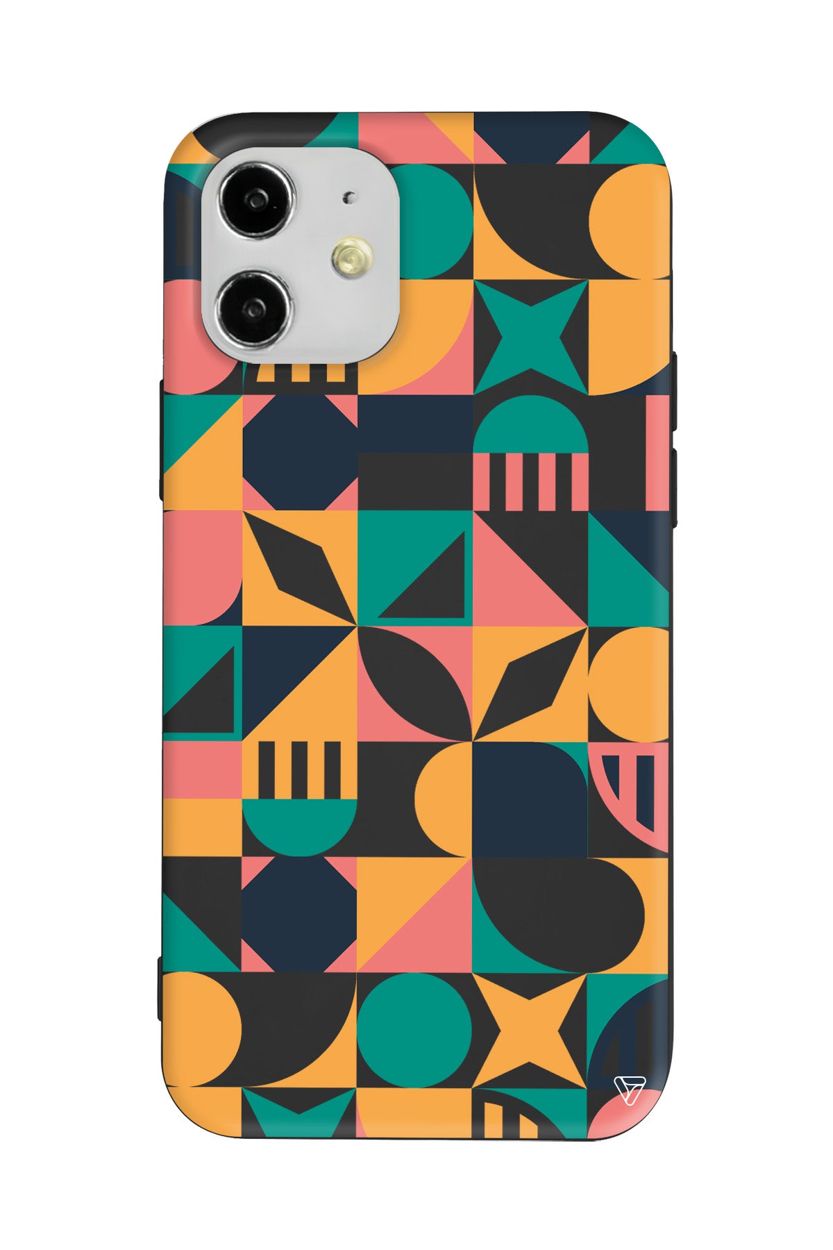 Abstract Desen 2 Lansman Model İçi Kadife Silikon Telefon Kılıfı