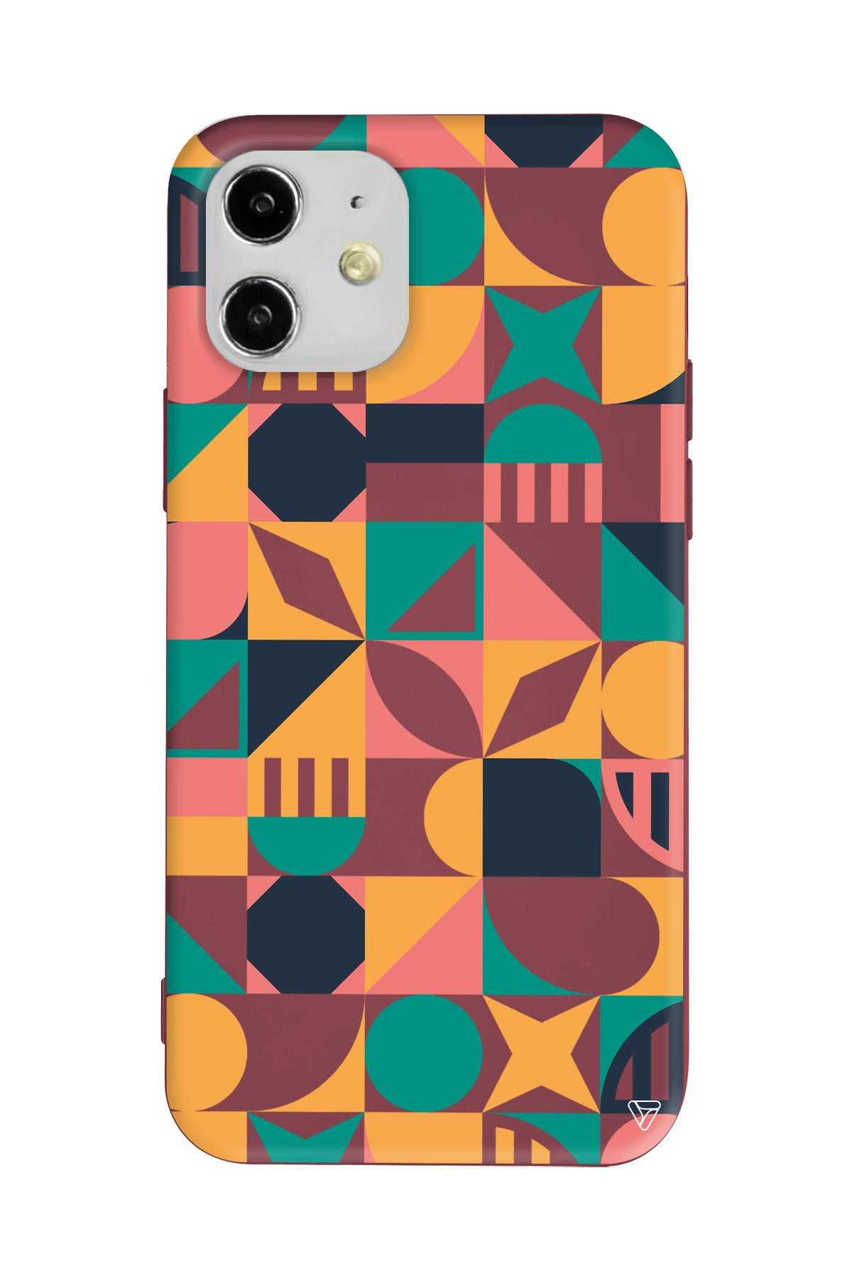 Abstract Desen 2 Lansman Model İçi Kadife Silikon Telefon Kılıfı