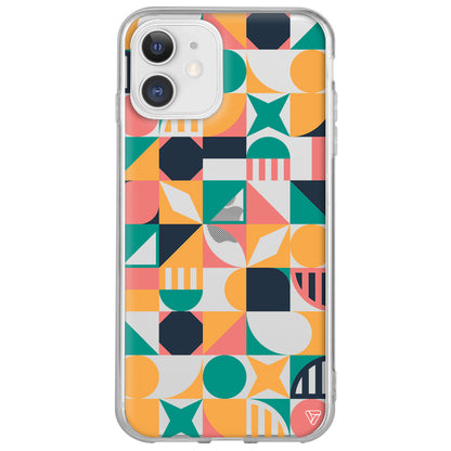 Abstract Desen 2 Lansman Model İçi Kadife Silikon Telefon Kılıfı