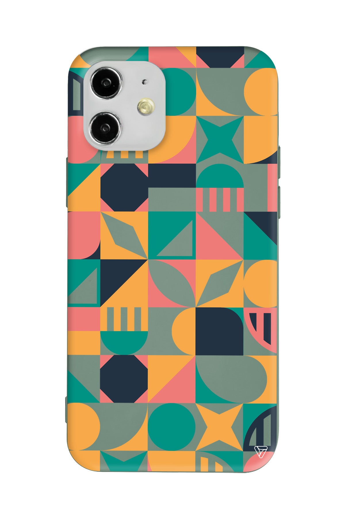 Abstract Desen 2 Lansman Model İçi Kadife Silikon Telefon Kılıfı