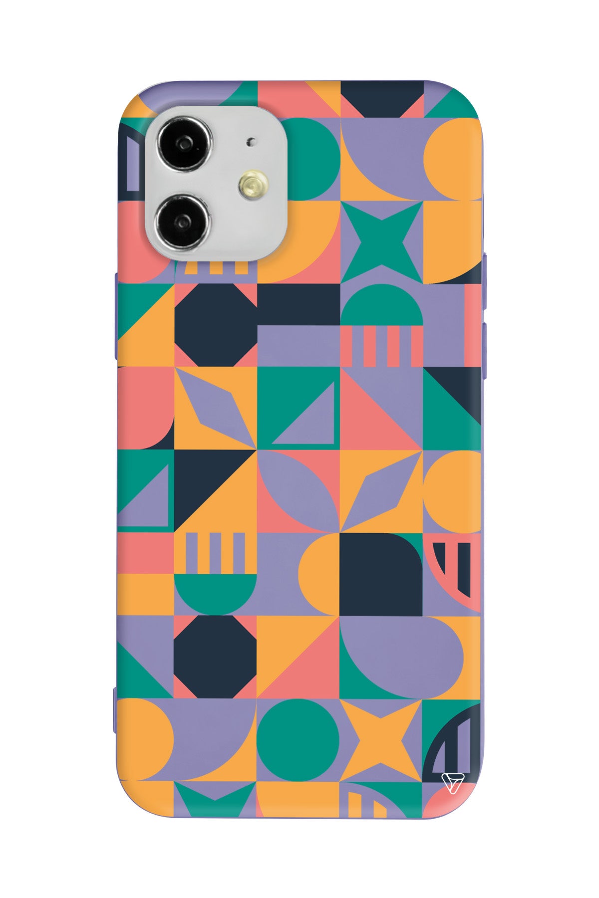 Abstract Desen 2 Lansman Model İçi Kadife Silikon Telefon Kılıfı