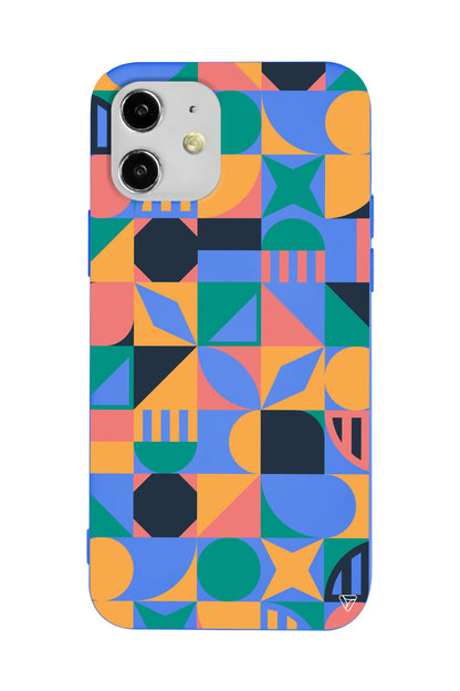 Abstract Desen 2 Lansman Model İçi Kadife Silikon Telefon Kılıfı