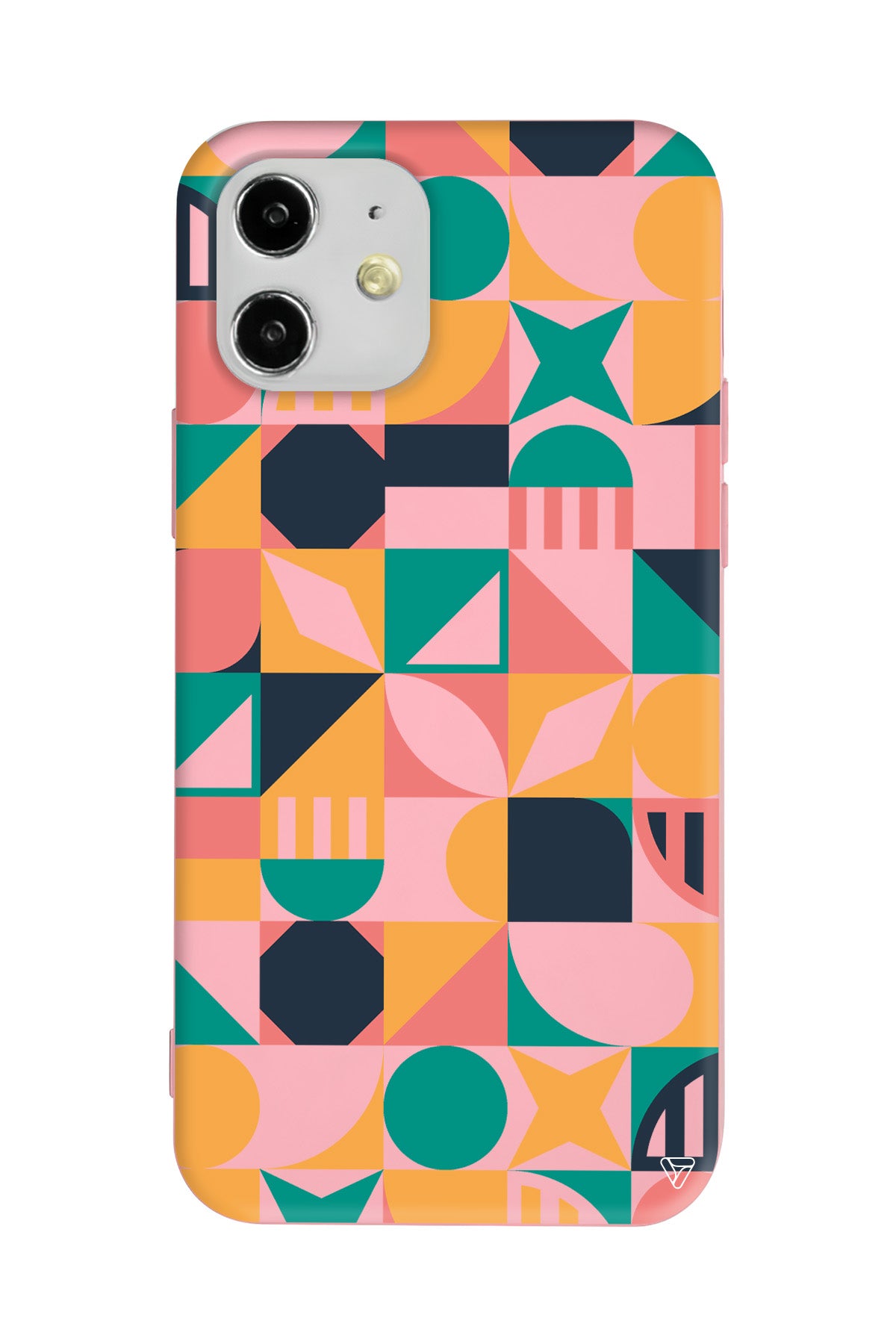 Abstract Desen 2 Lansman Model İçi Kadife Silikon Telefon Kılıfı