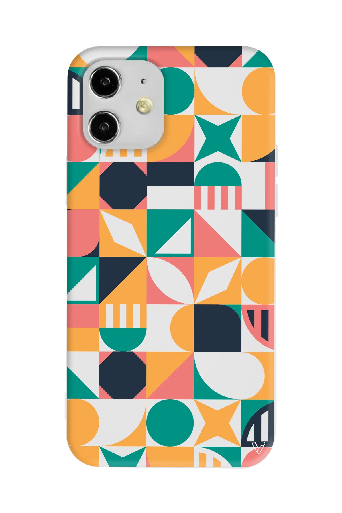 Abstract Desen 2 Lansman Model İçi Kadife Silikon Telefon Kılıfı