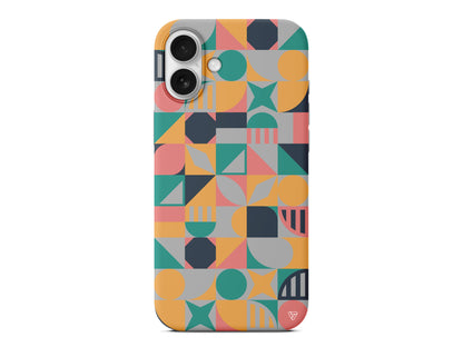 Abstract Desen 2 Lansman Model İçi Kadife Silikon Telefon Kılıfı