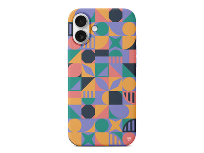 Abstract Desen 2 Lansman Model İçi Kadife Silikon Telefon Kılıfı