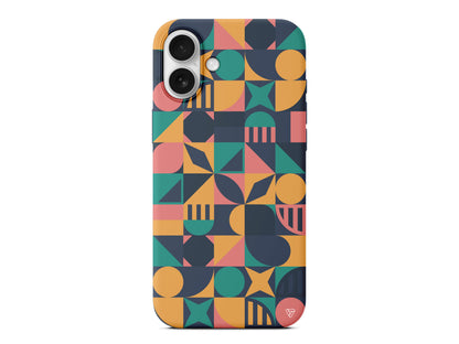 Abstract Desen 2 Lansman Model İçi Kadife Silikon Telefon Kılıfı