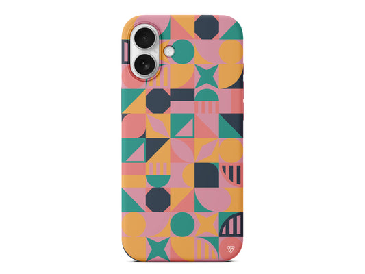 Abstract Desen 2 Lansman Model İçi Kadife Silikon Telefon Kılıfı – Plus Serisine Özel