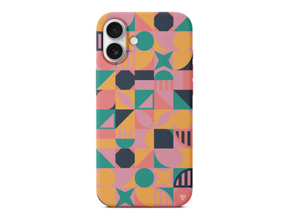 Abstract Desen 2 Lansman Model İçi Kadife Silikon Telefon Kılıfı