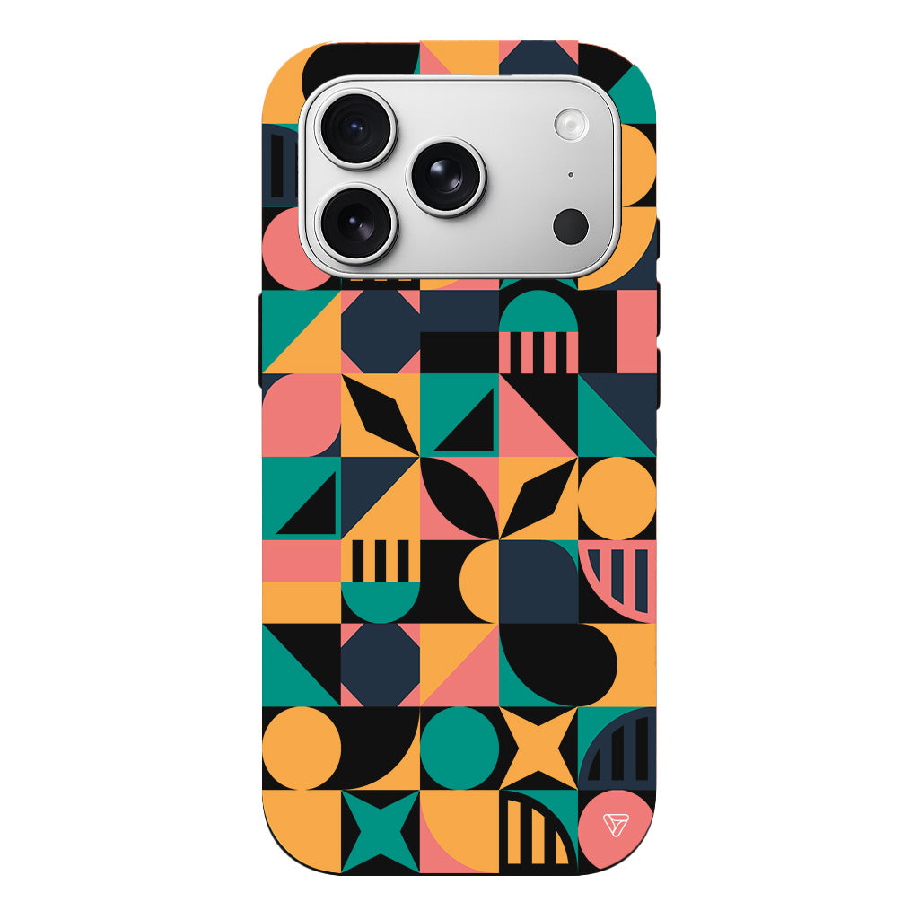 Abstract Desen 2 Lansman Model İçi Kadife Silikon Telefon Kılıfı