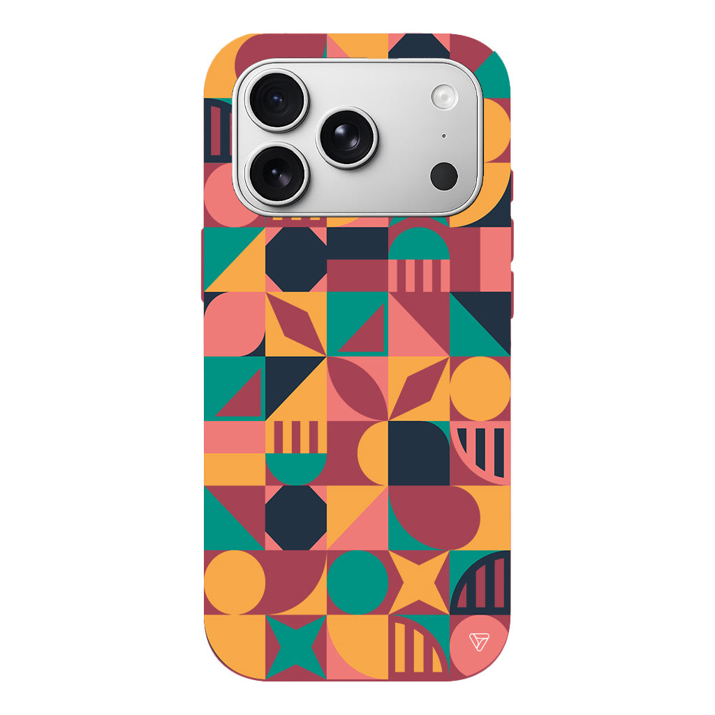 Abstract Desen 2 Lansman Model İçi Kadife Silikon Telefon Kılıfı