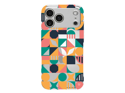 Abstract Desen 2 Lansman Model İçi Kadife Silikon Telefon Kılıfı