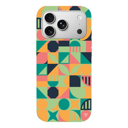 Abstract Desen 2 Lansman Model İçi Kadife Silikon Telefon Kılıfı