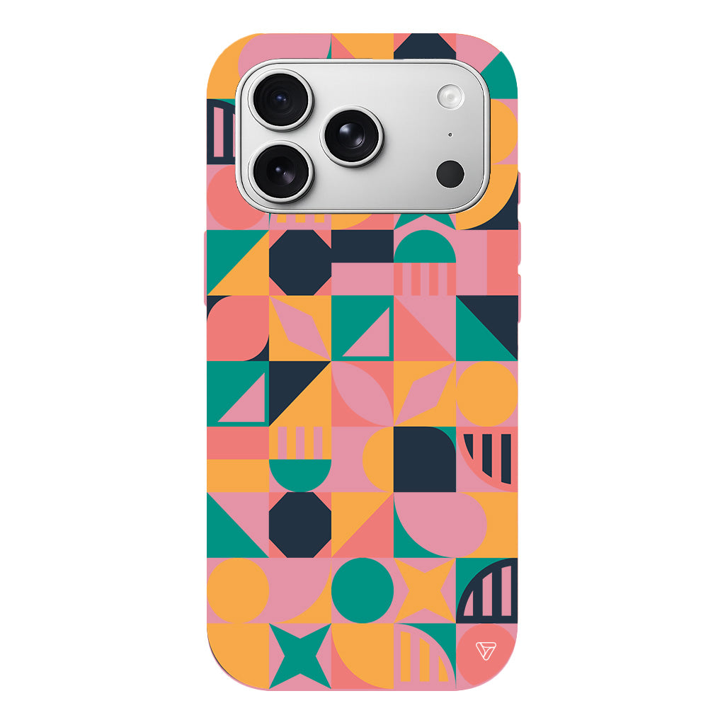 Abstract Desen 2 Lansman Model İçi Kadife Silikon Telefon Kılıfı