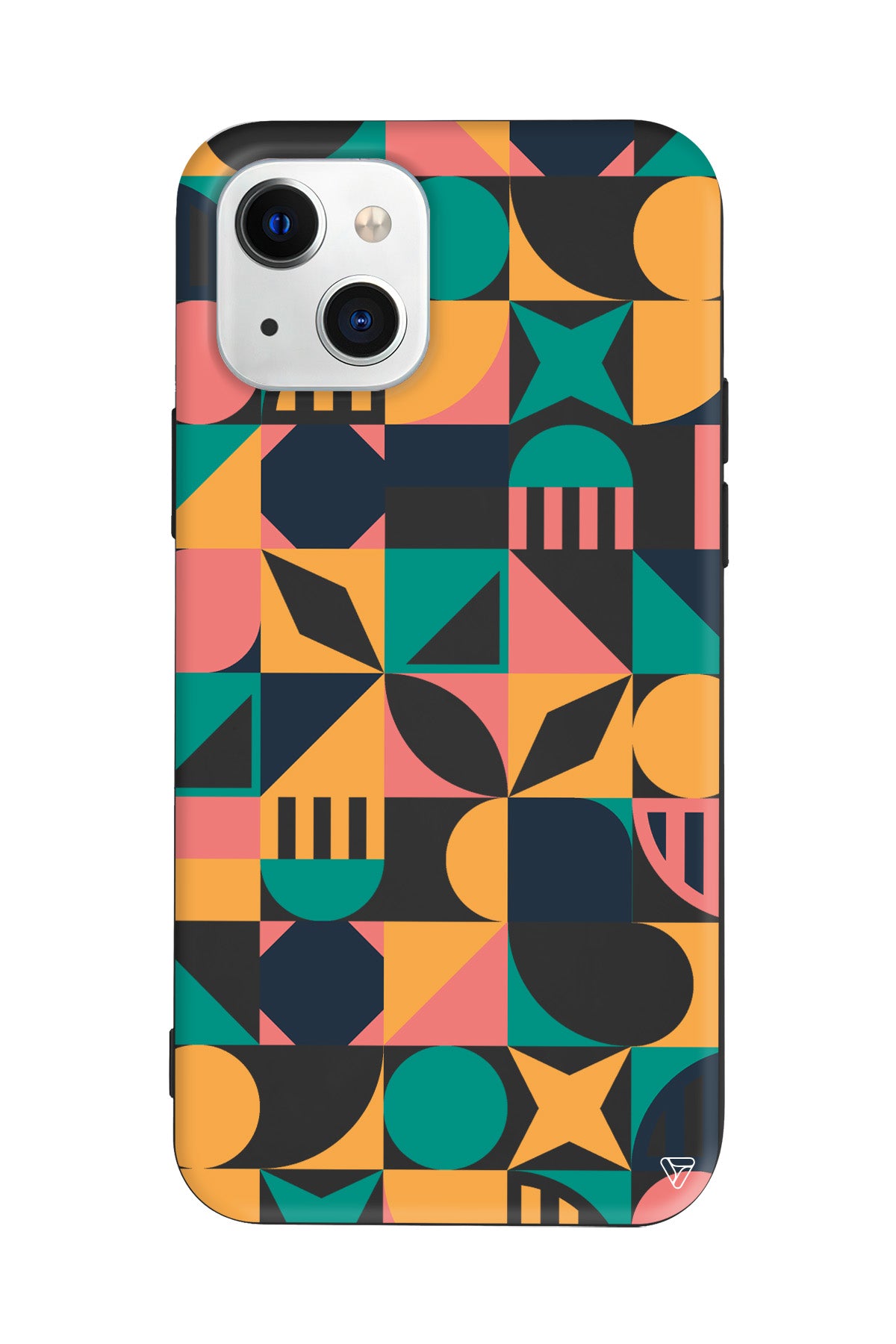 Abstract Desen 2 Lansman Model İçi Kadife Silikon Telefon Kılıfı