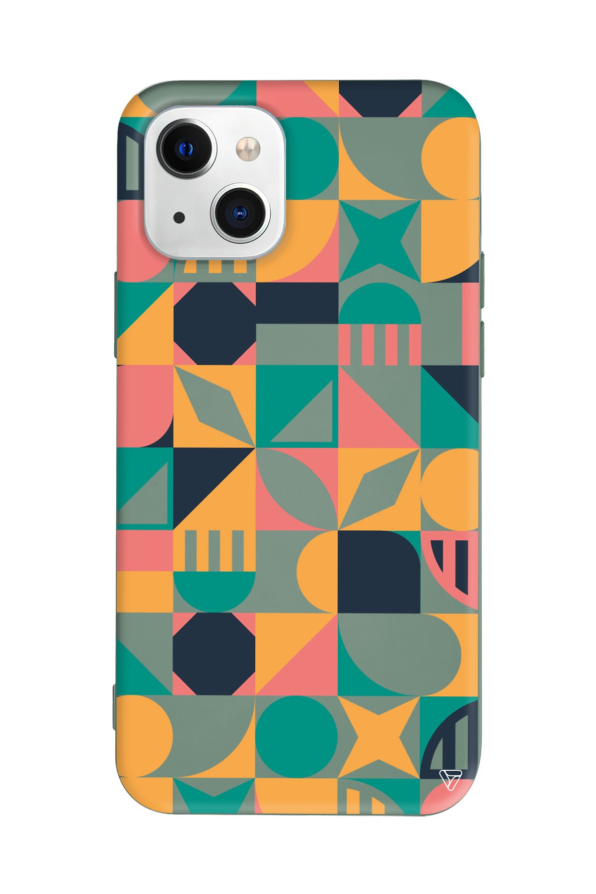 Abstract Desen 2 Lansman Model İçi Kadife Silikon Telefon Kılıfı