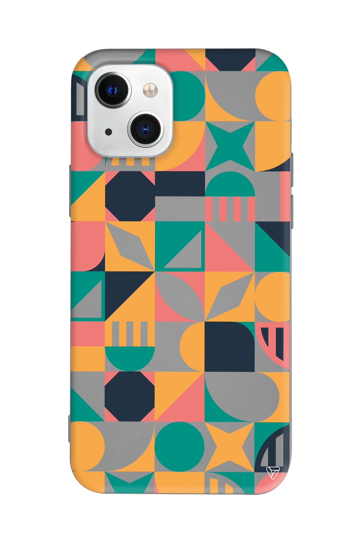 Abstract Desen 2 Lansman Model İçi Kadife Silikon Telefon Kılıfı