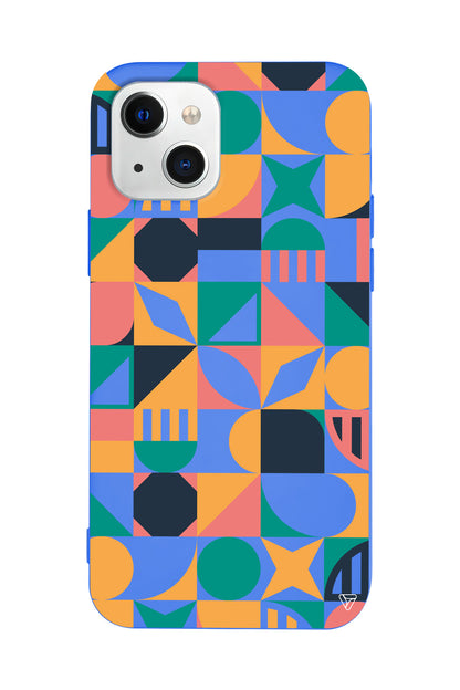 Abstract Desen 2 Lansman Model İçi Kadife Silikon Telefon Kılıfı