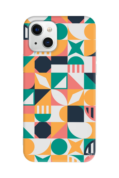 Abstract Desen 2 Lansman Model İçi Kadife Silikon Telefon Kılıfı