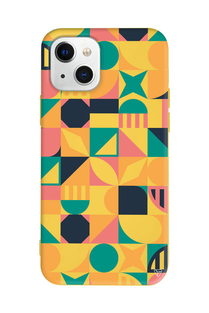 Abstract Desen 2 Lansman Model İçi Kadife Silikon Telefon Kılıfı