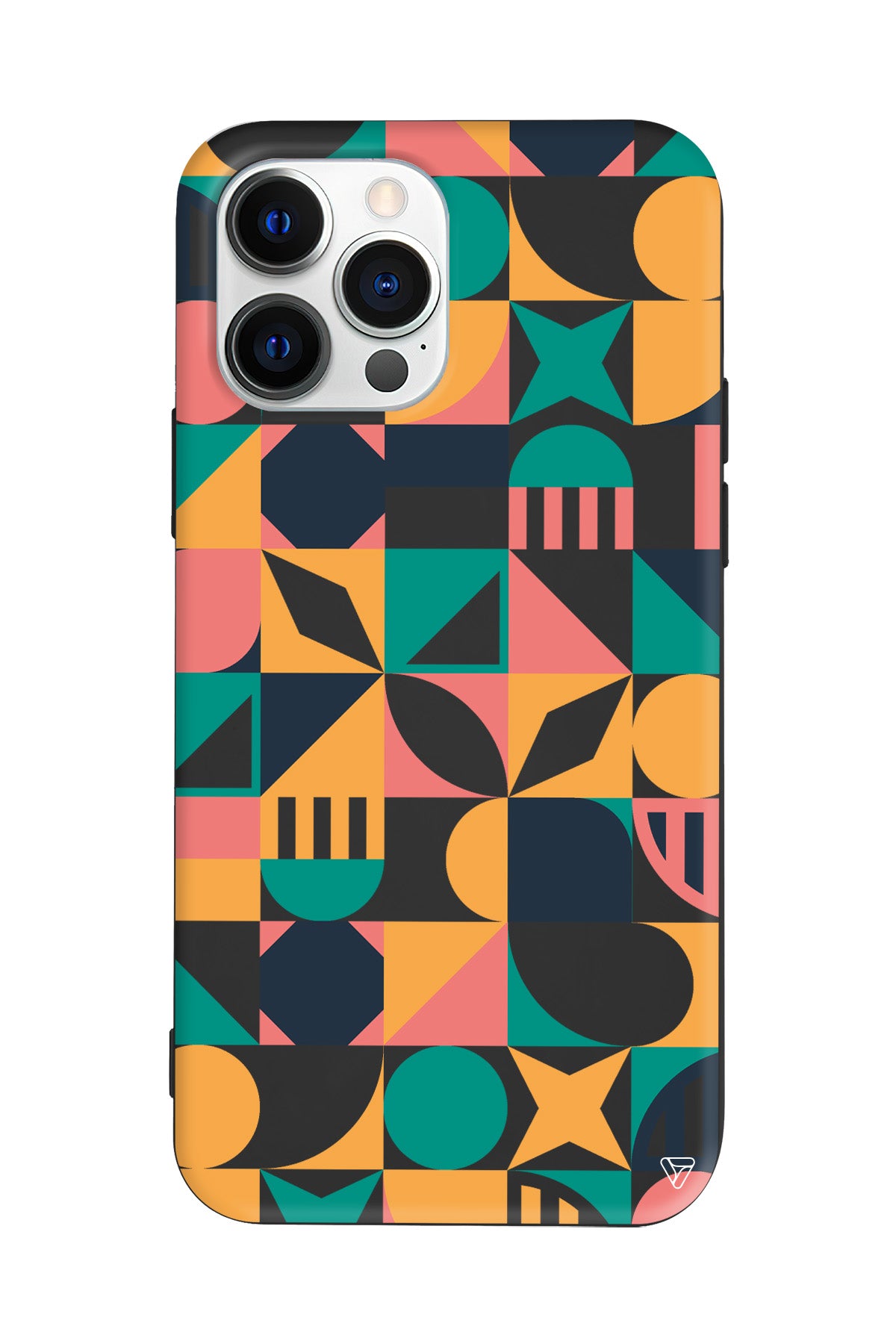 Abstract Desen 2 Lansman Model İçi Kadife Silikon Telefon Kılıfı