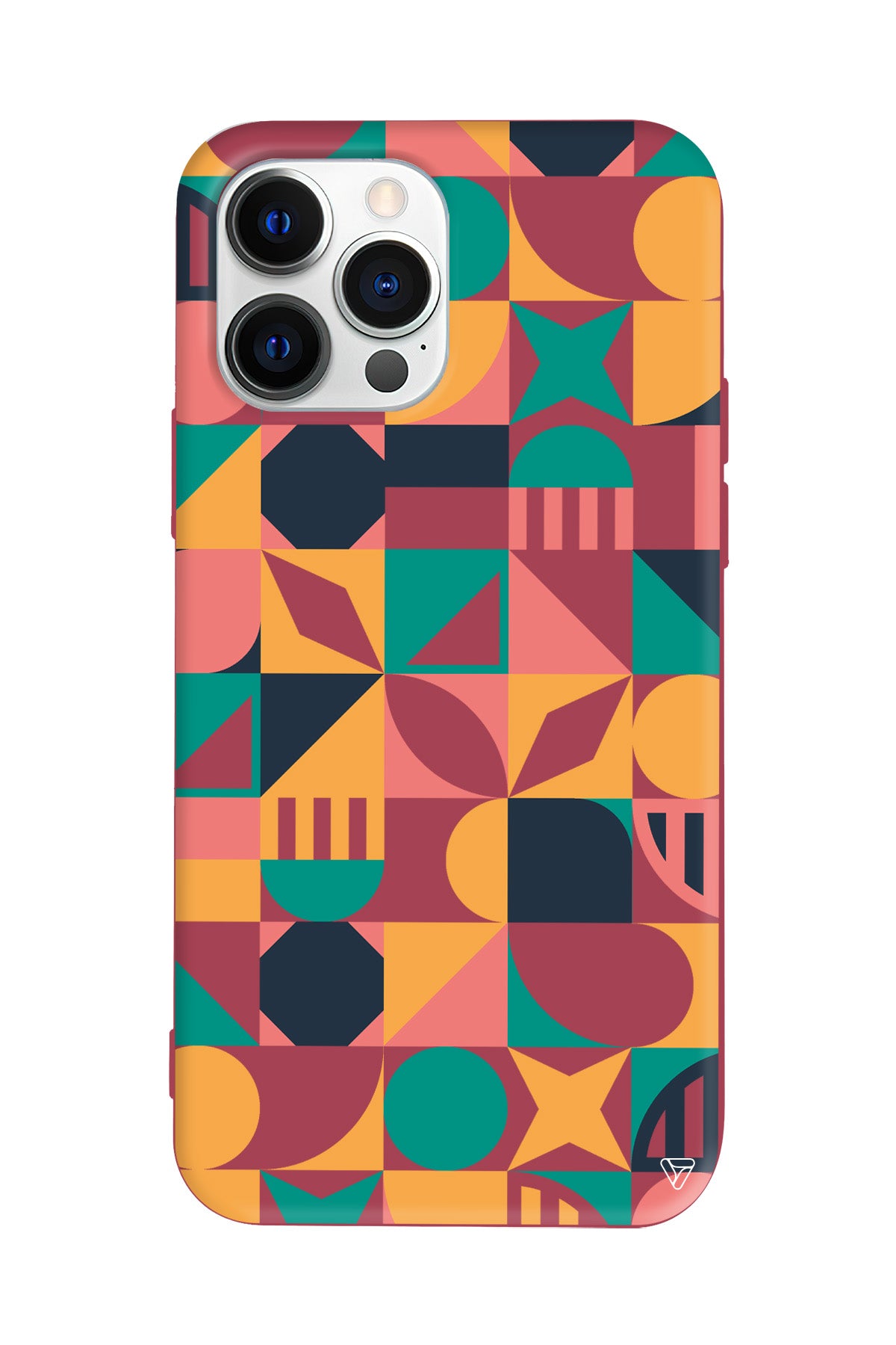 Abstract Desen 2 Lansman Model İçi Kadife Silikon Telefon Kılıfı