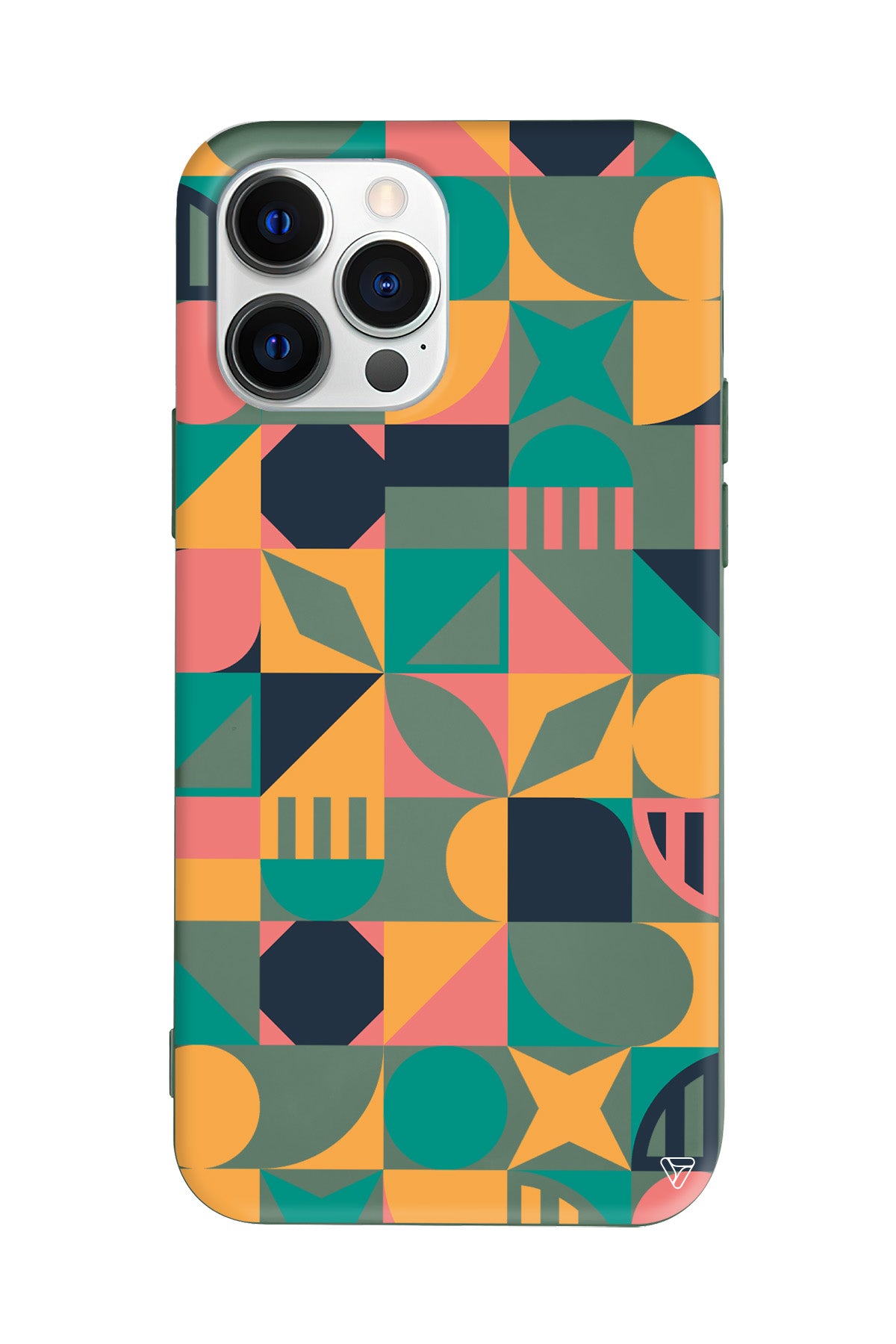 Abstract Desen 2 Lansman Model İçi Kadife Silikon Telefon Kılıfı