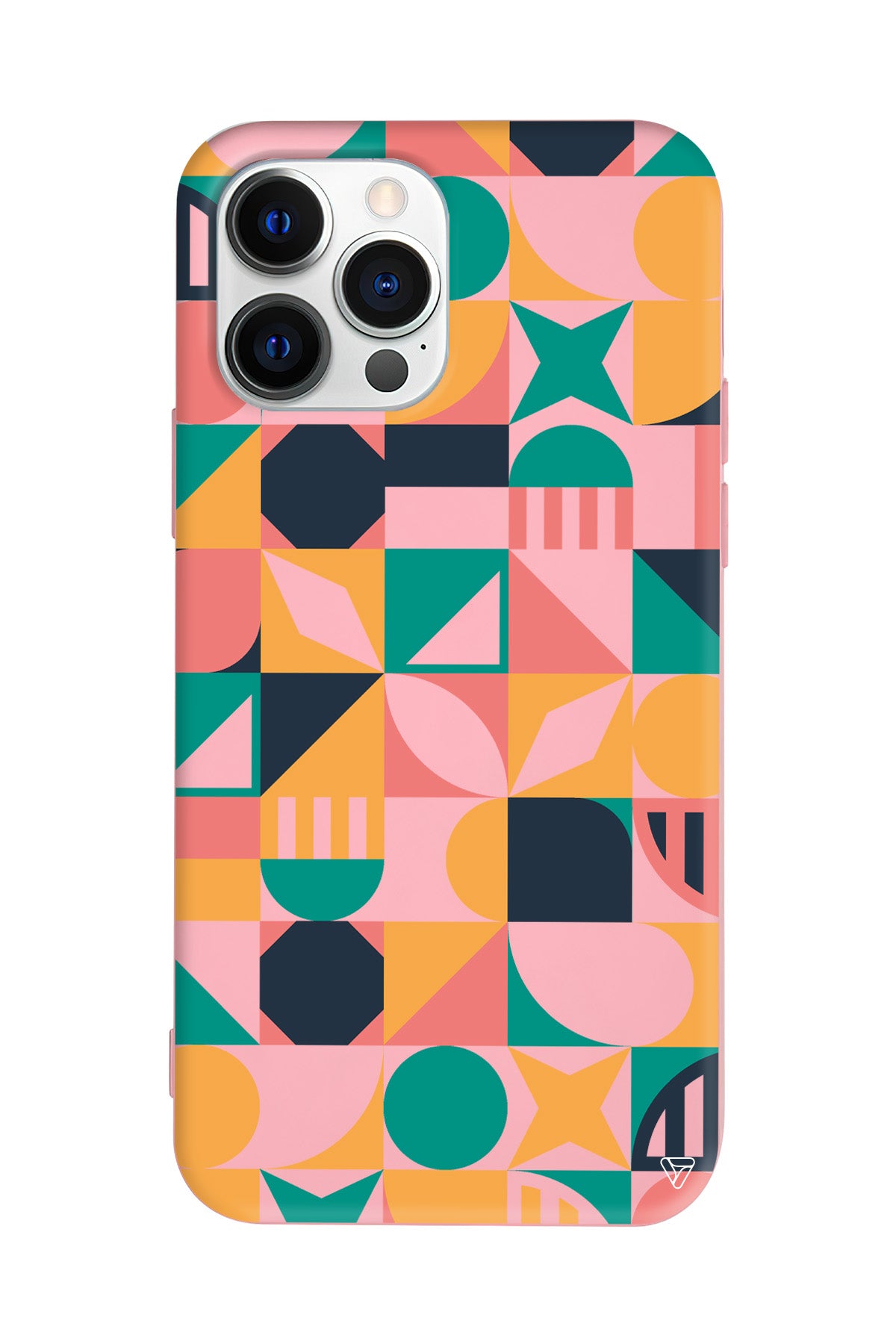 Abstract Desen 2 Lansman Model İçi Kadife Silikon Telefon Kılıfı