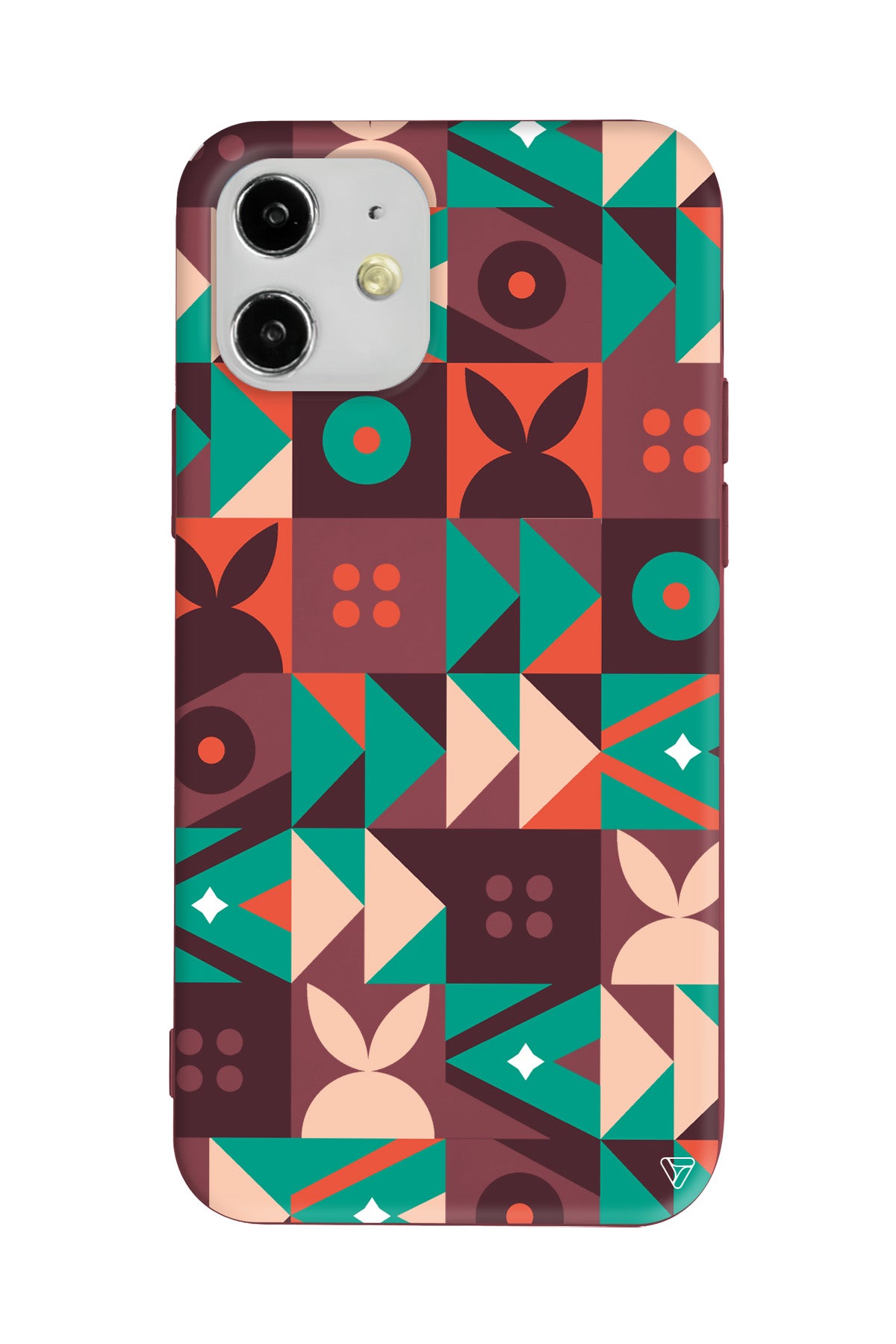 Abstract Desen 3 Lansman Model İçi Kadife Silikon Telefon Kılıfı