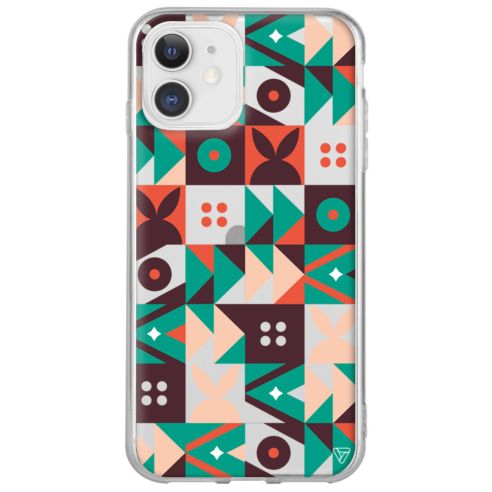 Abstract Desen 3 Lansman Model İçi Kadife Silikon Telefon Kılıfı