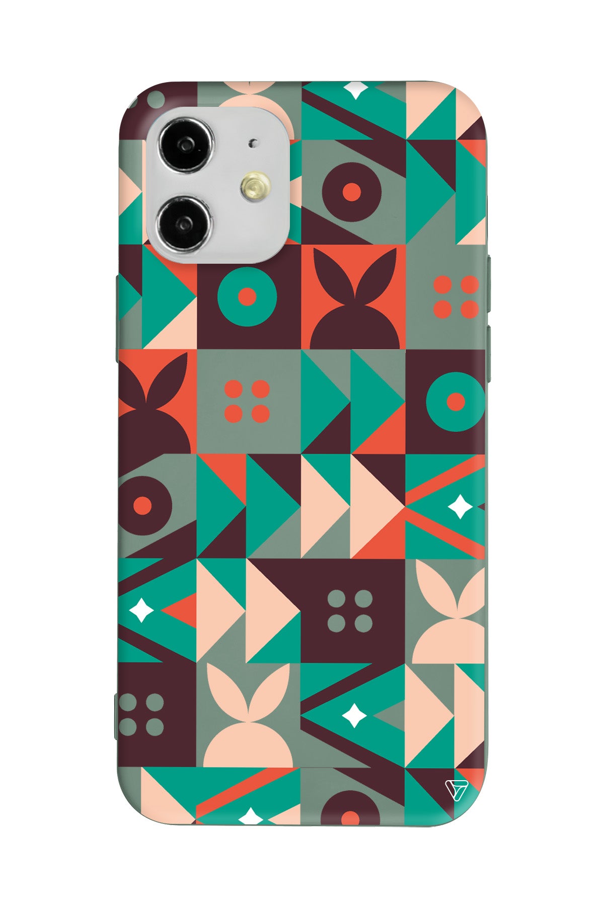 Abstract Desen 3 Lansman Model İçi Kadife Silikon Telefon Kılıfı