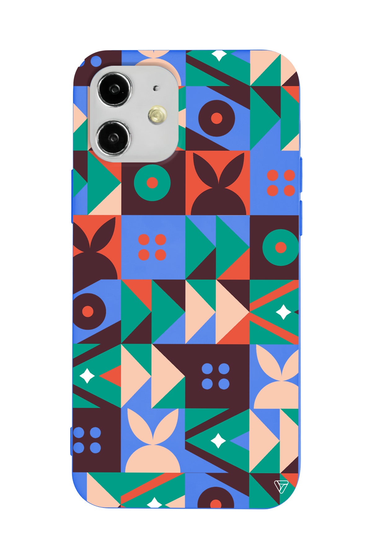 Abstract Desen 3 Lansman Model İçi Kadife Silikon Telefon Kılıfı