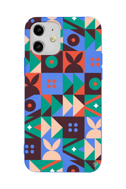 Abstract Desen 3 Lansman Model İçi Kadife Silikon Telefon Kılıfı