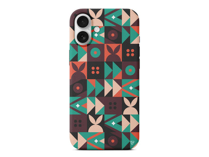 Abstract Desen 3 Lansman Model İçi Kadife Silikon Telefon Kılıfı