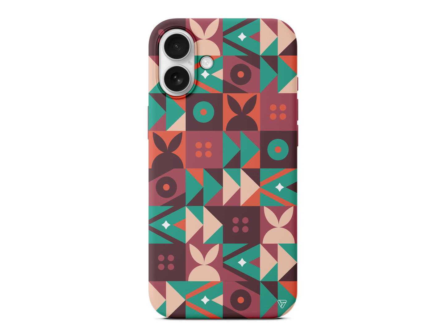 Abstract Desen 3 Lansman Model İçi Kadife Silikon Telefon Kılıfı