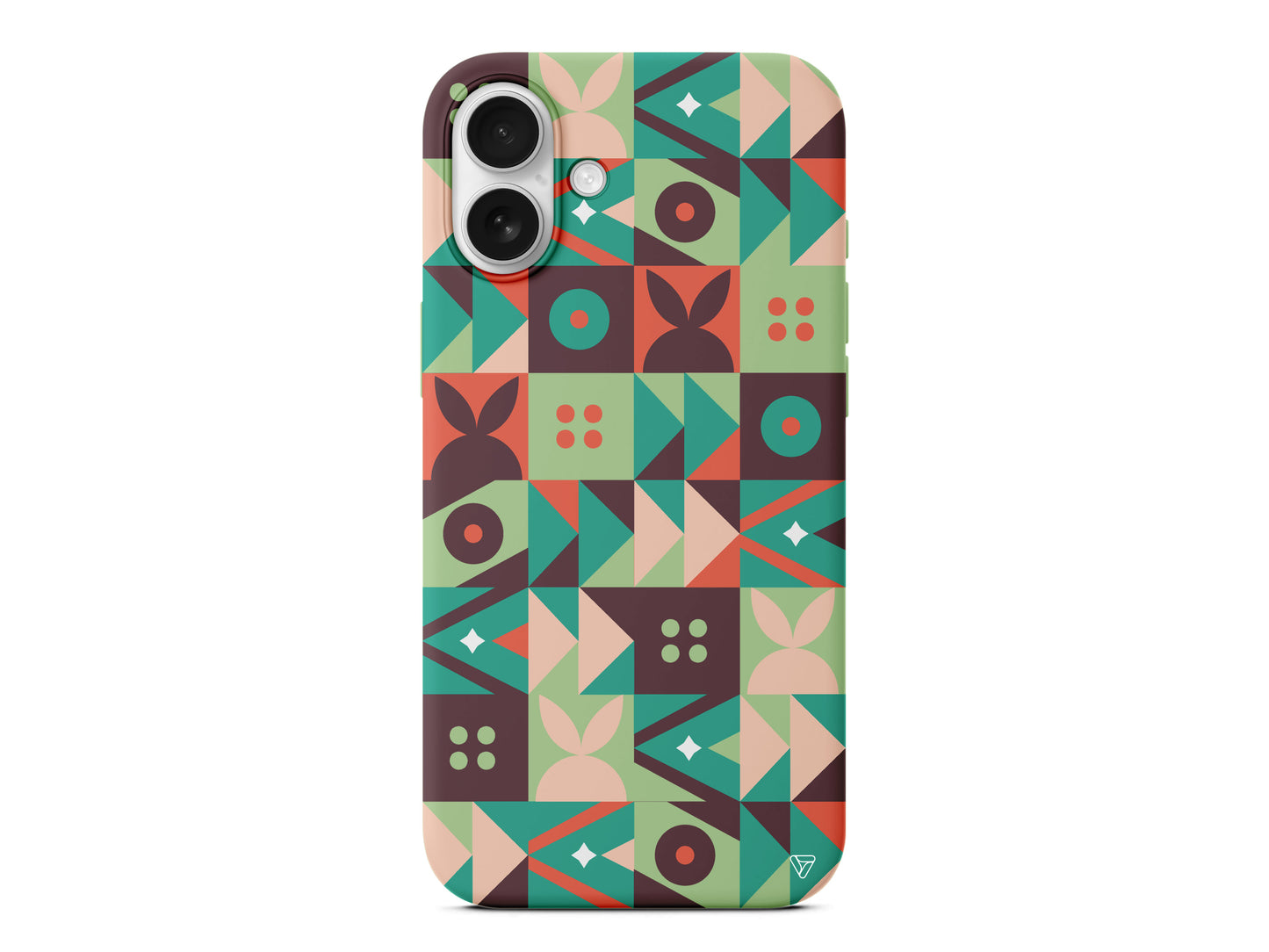 Abstract Desen 3 Lansman Model İçi Kadife Silikon Telefon Kılıfı