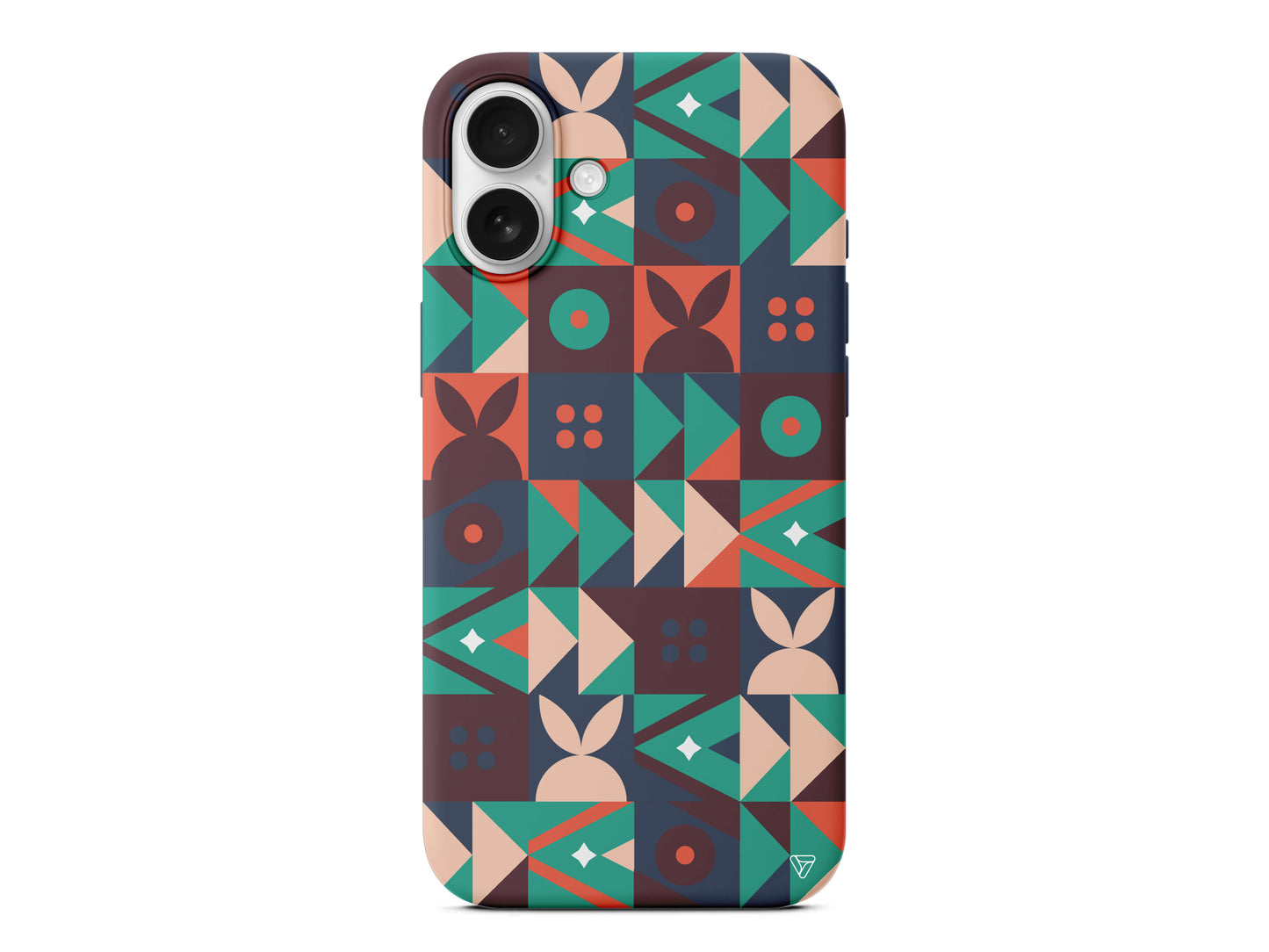 Abstract Desen 3 Lansman Model İçi Kadife Silikon Telefon Kılıfı